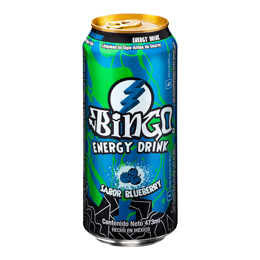 Bingo Blueberry Energy Drink 473 ml